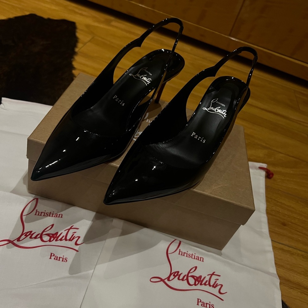 Christian Louboutin Black Patent Heels